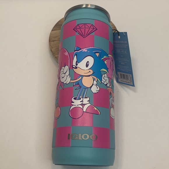 Sonic The Hedgehog Tumbler 16 oz Insulated Can New - Picture 7 of 10